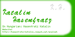 katalin hasenfratz business card